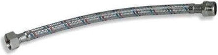 Nerūdijančio plieno prijungimo žarna 3/8" x 3/8" 50 cm