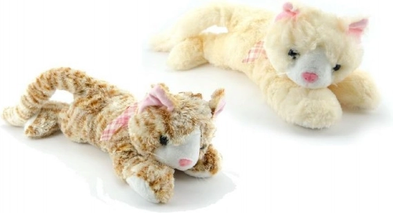 Lying Cat Plush Toy 39 cm with Sound, 2 Colors, 0+