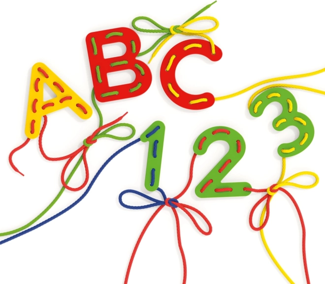 Quercetti threading letters and numbers ABC + 123