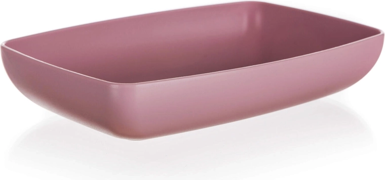 Serviravimo padėklas Culinaria plastikinis tamsiai rožinis 18 x 12 cm
