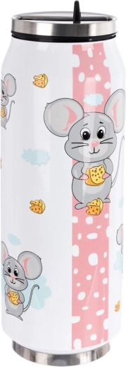Stainless steel can-shaped thermos 0.4 L Mouse
