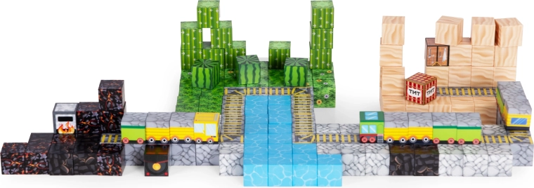 Kūrybiškas pasaulis pikselių stiliumi