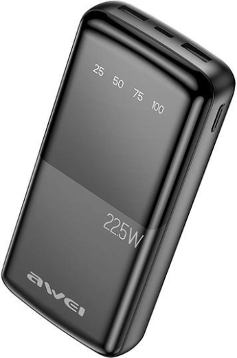 Išorinė baterija (powerbank) 20000 mAh Awei P13K 22,5 W su 2× USB ir USB‑C