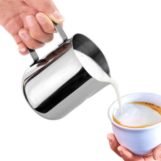 Controlled pouring and latte art