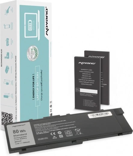 Movano battery for Dell Precision 15 7510 and Precision 17 7710 (MFKVP) 7000 mAh / 80 Wh
