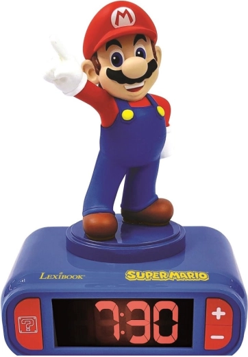 Žadintuvas su Super Mario figūrėle
