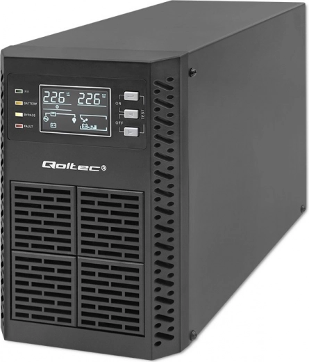 Online UPS 1 kVA 1000 W with pure sine wave and LCD display
