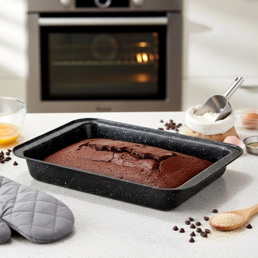 Non-stick granite coating for easy cleaning