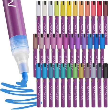 Maaleo acrylic markers – set of 36 colors
