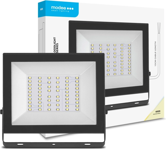 Modee LED prožektorius E‑series Slim 50 W, 4000 lm, 120°, neutrali balta