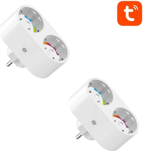 Gosund SP211 smart Wi‑Fi double socket (2 pcs) with power consumption monitoring (Tuya)