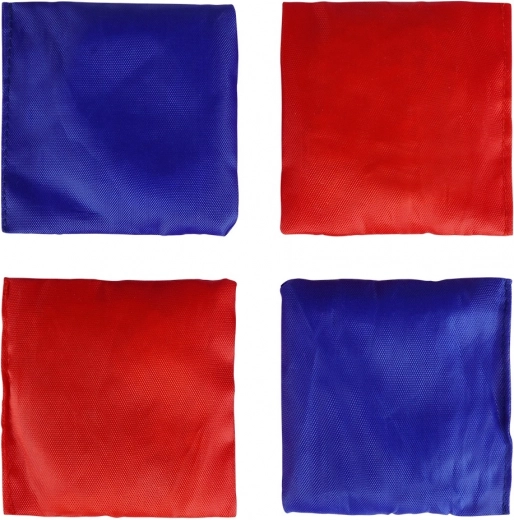 Four sturdy fabric bean bags