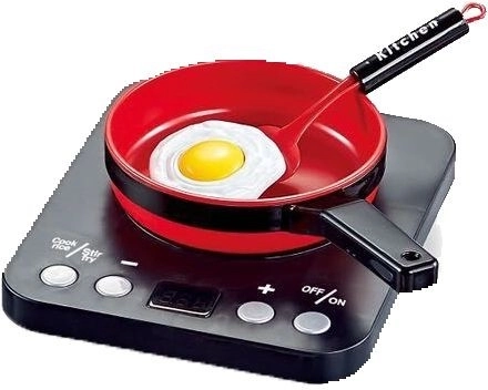 Interactive induction cooktop with sounds and light