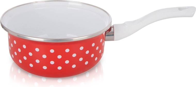 Enamelled Saucepan with Polka Dots 16 cm, 950 ml Orion