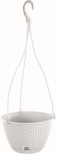 Hanging Planter Splofy Round W 27 cm white