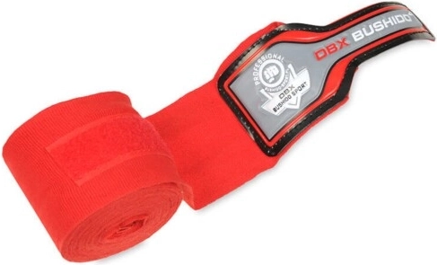 Bokso bintai DBX Bushido Pro raudoni