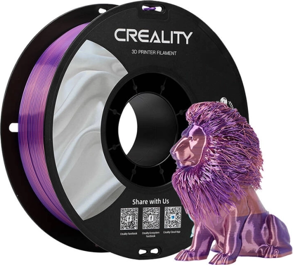 Silk PLA gija Creality rožinė‑violetinė 1,75 mm