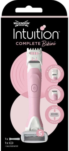 Wilkinson Intuition Bikini Trimmer vandeniui atsparus bikinio zonos trimeris ir skustuvas