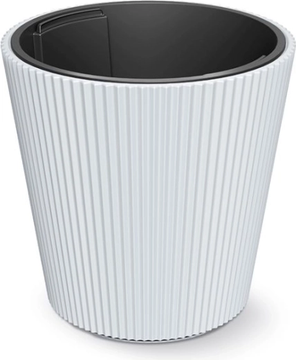 Milly Planter with Insert 39 cm White