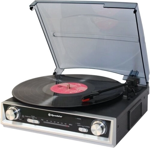 Roadstar TTR-8634 Turntable with FM Tuner and Built-in Speakers