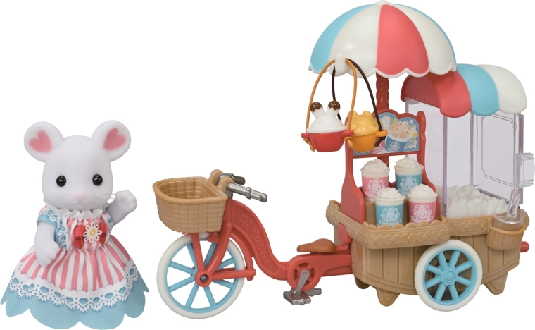 Sylvanian Families mobile popcorn stand with mouse