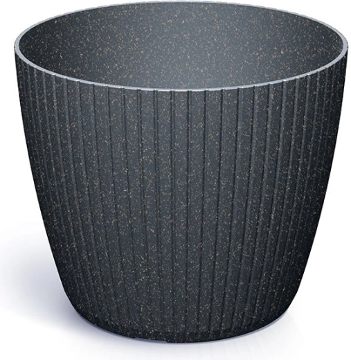 Lamia Eco Wood Flower Pot 15.8 cm anthracite
