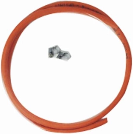 Gas hose 1.5 m with 2 hose clamps