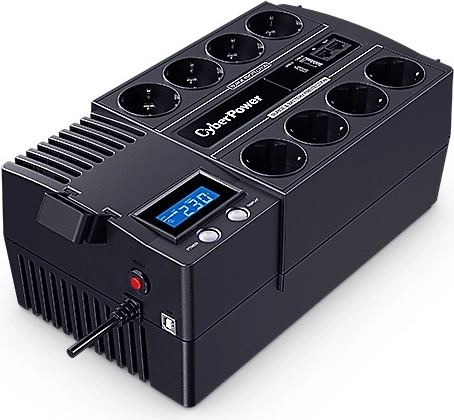 CyberPower UPS backup power supply 1200 VA/720 W with LCD, AVR and 8× Schuko