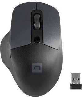 NATEC Blackbird 2 Wireless Mouse with Silent Click, 1600 DPI, Black