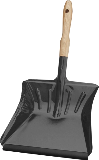 Šluotelė su medine rankena ir plastikine briauna