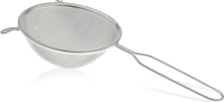 Nerūdijančio plieno smulkus sietelis 14 cm