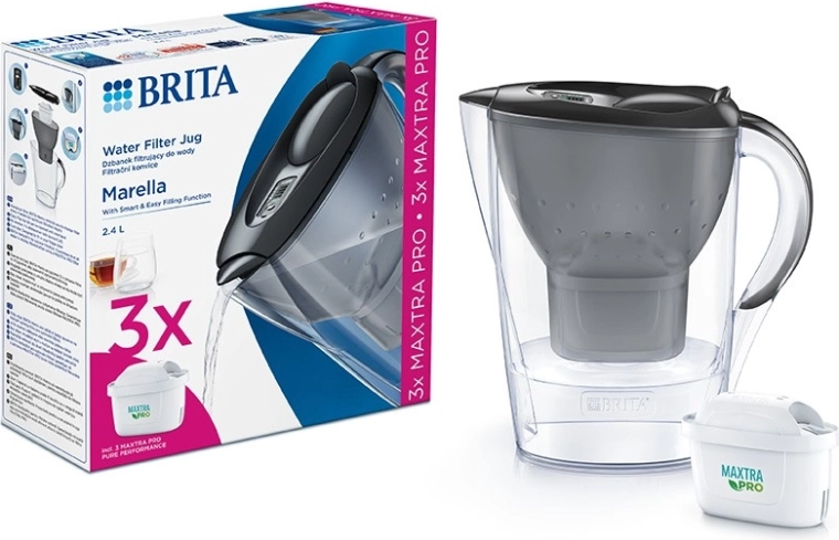 Filtravimo ąsotis BRITA Marella 2,4 l + 3 MAXTRA PRO Pure Performance filtrai