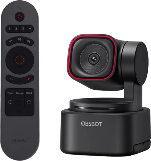 OBSBOT Tiny 3 Lite webcam with remote control