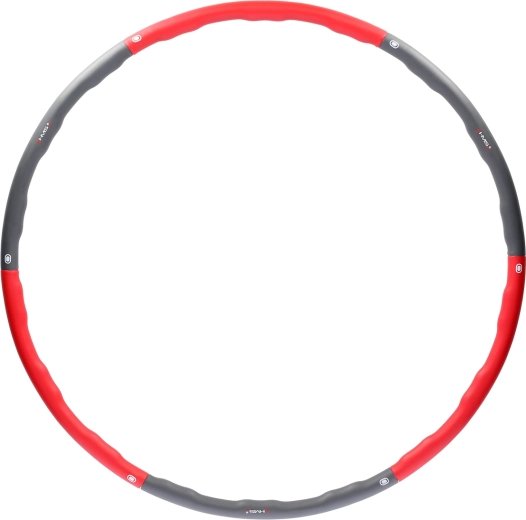 Masažinis hula hoop lankas HMS, 100 cm – raudonas