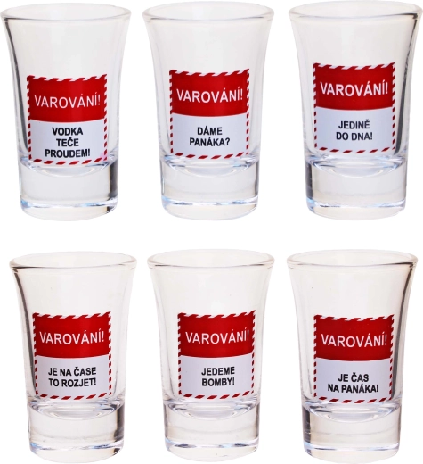Dovanų rinkinys TORO šotų taurelių „Įspėjimai“ 6×40 ml