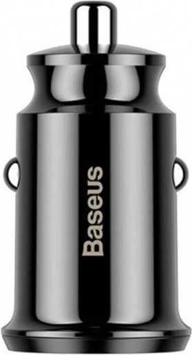 Automobilinis įkroviklis BASEUS Grain 2× USB 5 V 3,1 A juodas