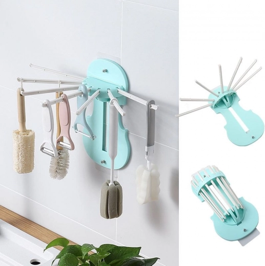 Hook for hanging kitchen accessories - blue