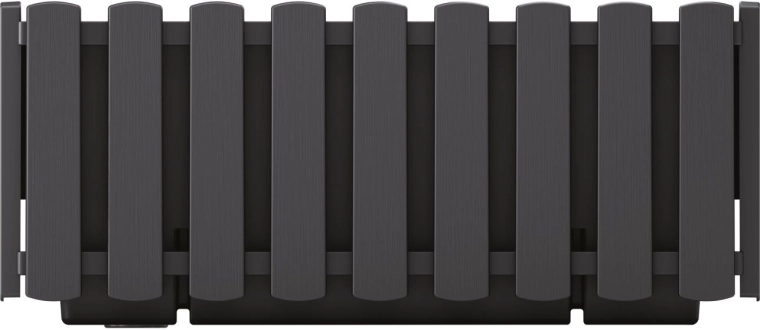Plastikinis lovelis Boardee Fencycase 38 cm, antracito spalvos