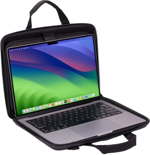 Clamshell opening for working directly from the bag