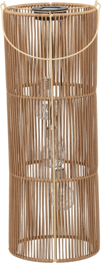 Rudas saulės energija maitinamas žibintas, 57 cm