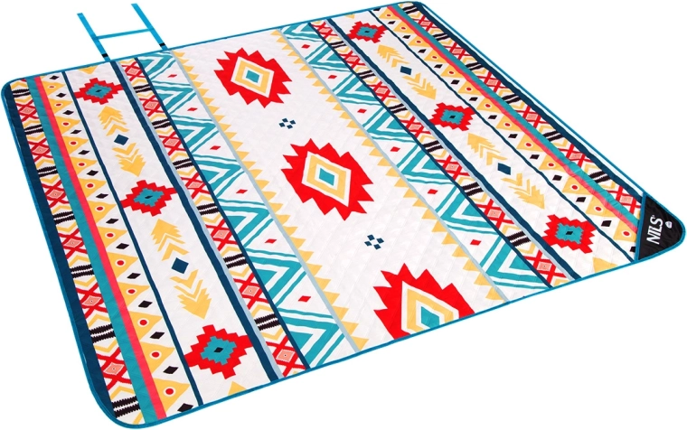 NILS Camp Aztec Picnic Blanket, waterproof, foldable with handle