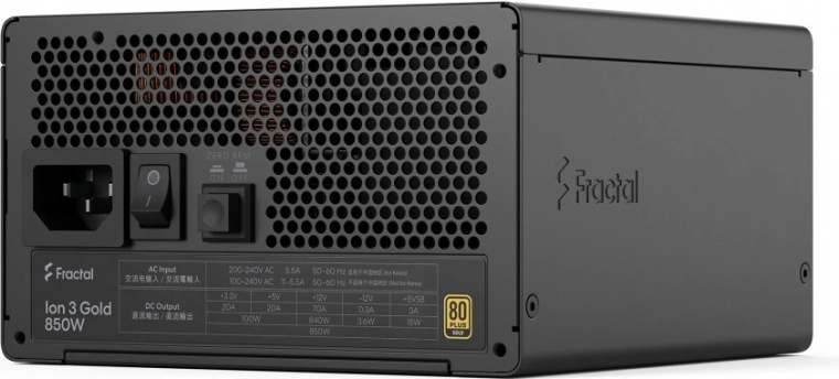 FDE Ion 3 Gold 850W 80 Plus Gold modular power supply