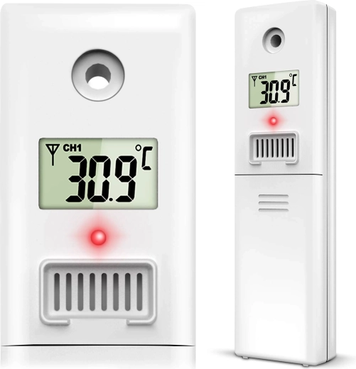 Wireless temperature and humidity sensor for BERDSEN BD-905 weather station, white