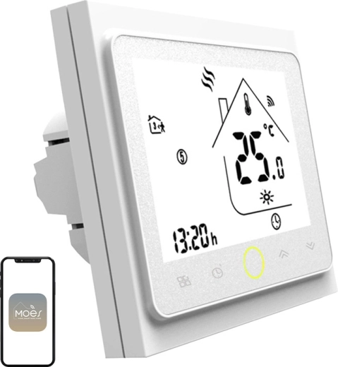 Moes Wi‑Fi LCD termostatas elektriniam grindiniam šildymui