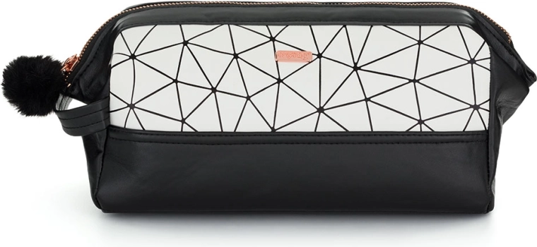 Cosmetic Bag Holiday Black and White
