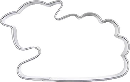 Stainless Steel Cookie Cutter Sheep, set of 10 pcs