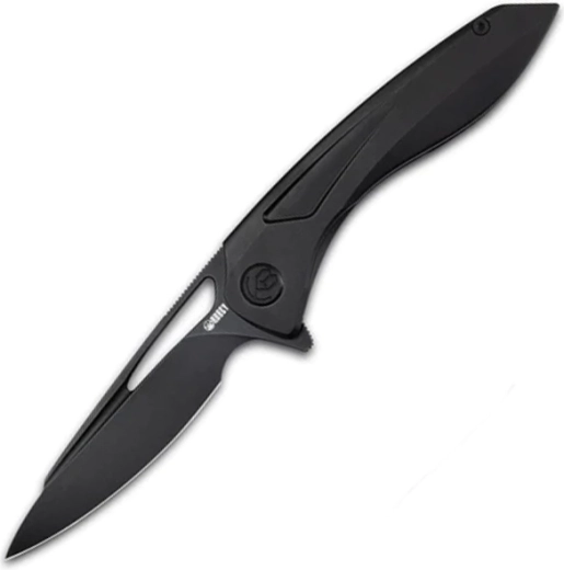 Kubey Velocé kišeninis peilis 10 cm, visiškai juodas, titanas