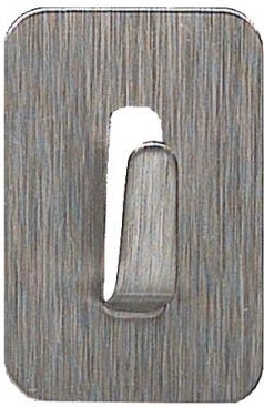 Savaime prilimpantys nerūdijančio plieno stačiakampiai kabliukai 2,5 × 3,5 cm (4 vnt.)