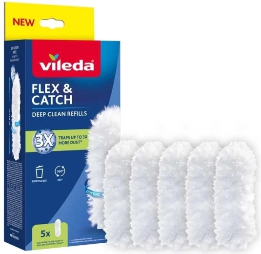 Atsarginiai šluostės Flex & Catch antgaliai, 5 vnt.