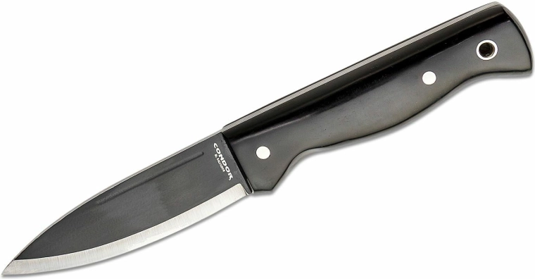 Tactical outdoor knife Condor Darklore 11 cm with black Micarta and Kydex sheath